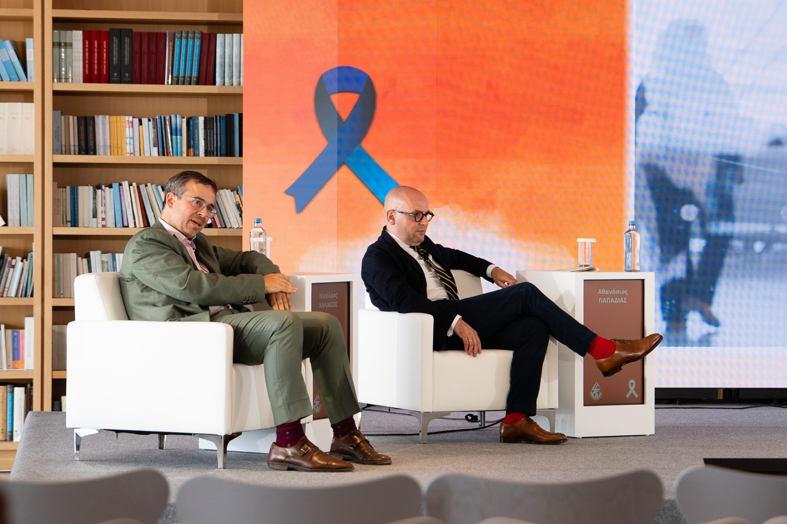 Lounge panel on the orange stage