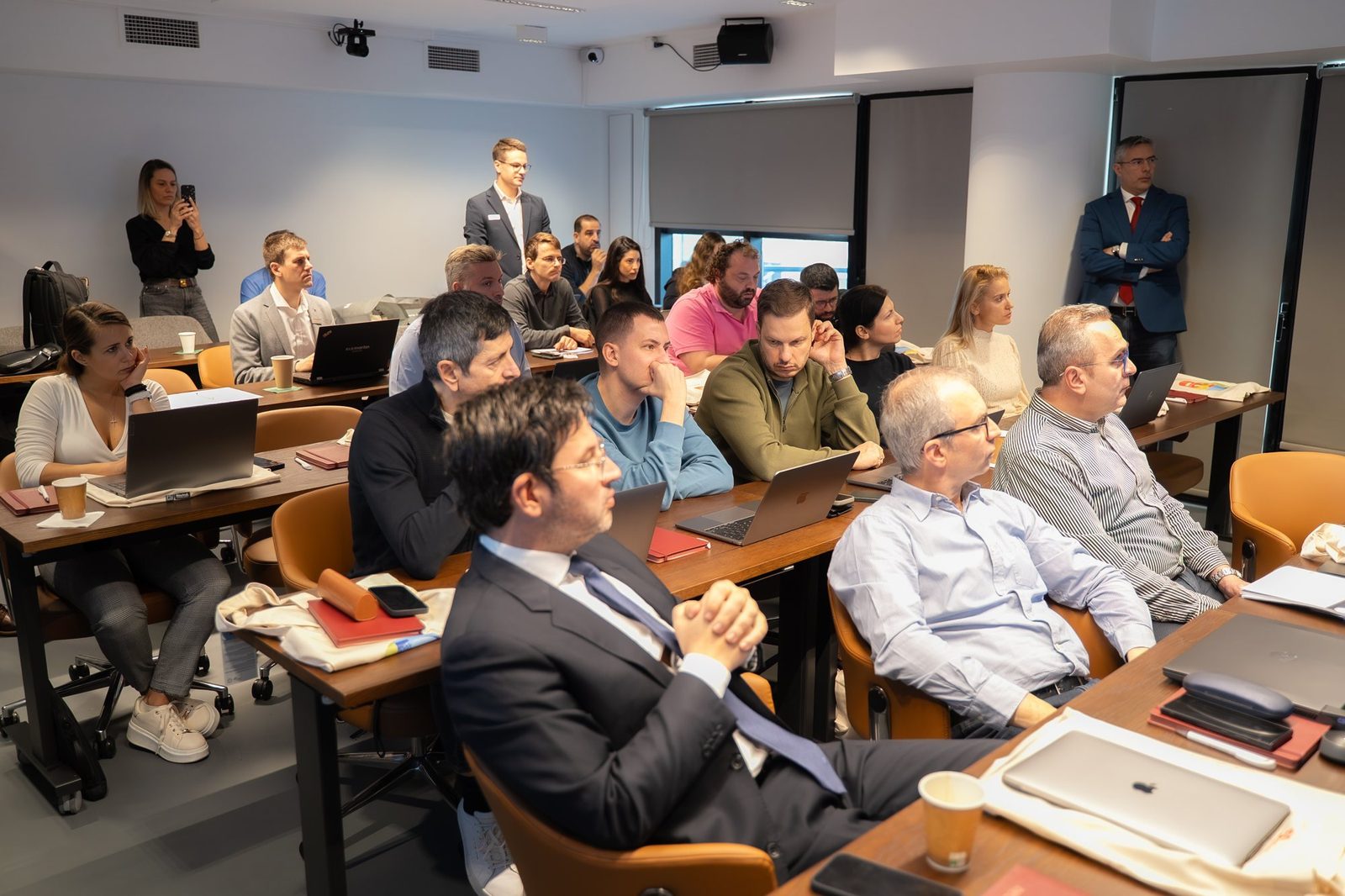 Participants during a lecture in the seminar room
