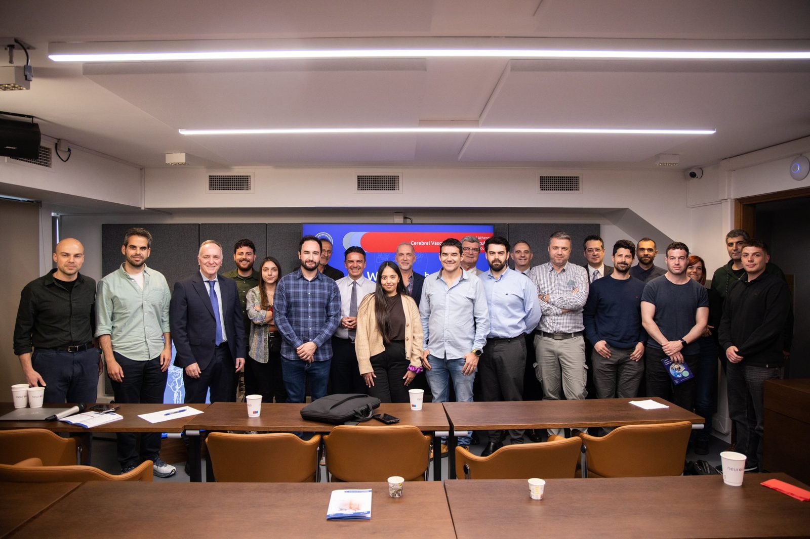 Faculty and participants in the NeuroLab seminar room
